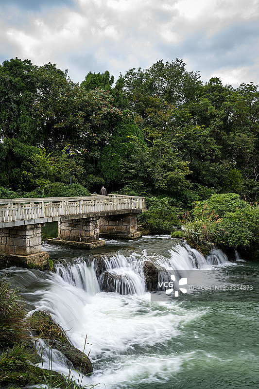 贵州贵阳花溪公园日落图片素材