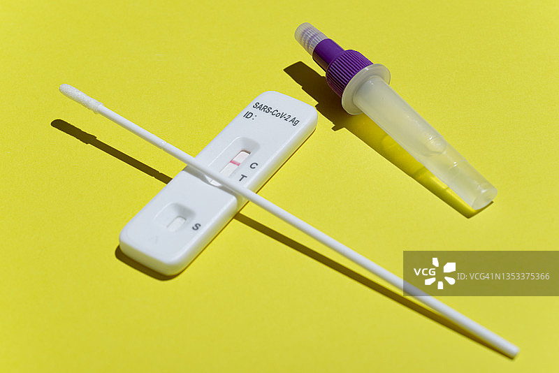 新冠病毒快速检测图片素材