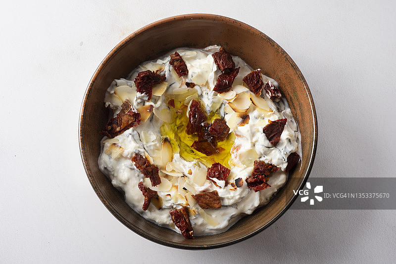 配干番茄的酸奶小吃图片素材