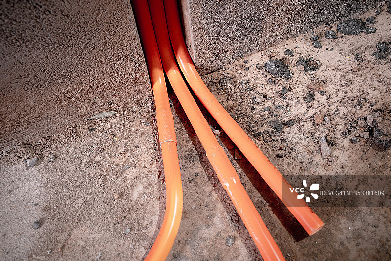 水电开槽装饰毛坯房图片素材