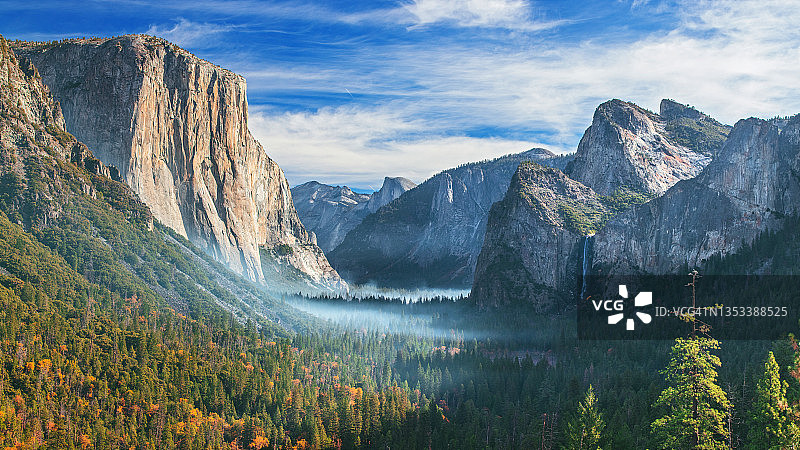 优胜美地 - 隧道观景点图片素材