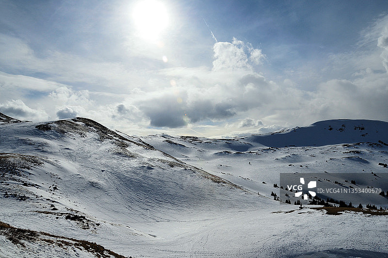 美国科罗拉多州 Loveland Pass - 大陆分水岭图片素材