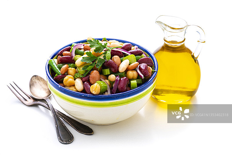 橄榄油拌豆沙拉图片素材