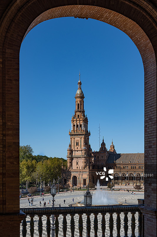 西班牙塞维利亚西班牙广场图片素材