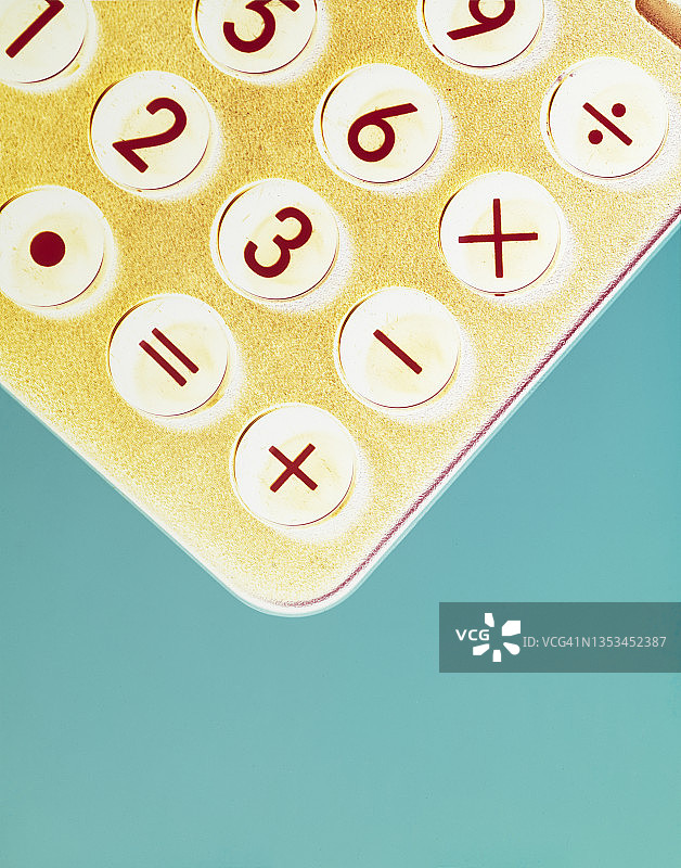 特写：计算器按键图片素材