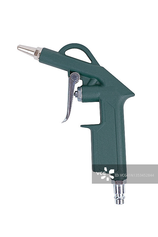 白色背景上的气动吹尘枪图片素材