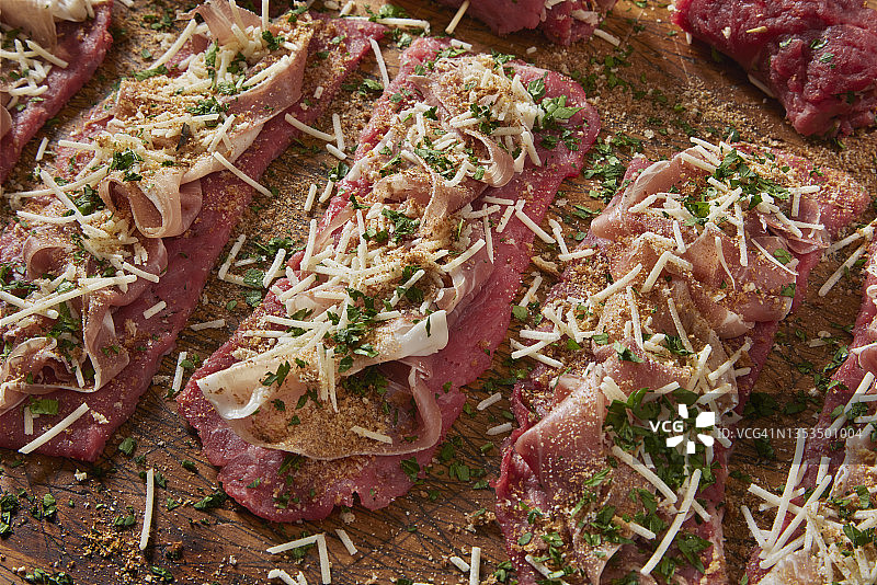 准备牛肉卷图片素材