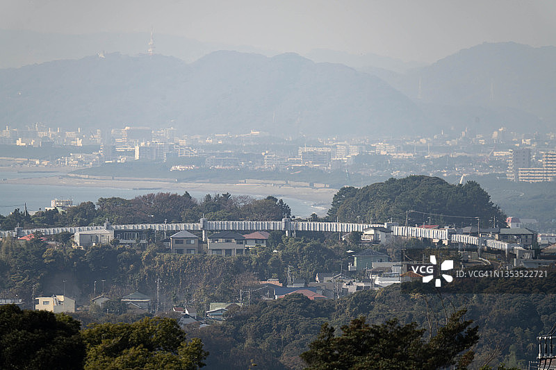 日本神奈川海滨住宅区图片素材