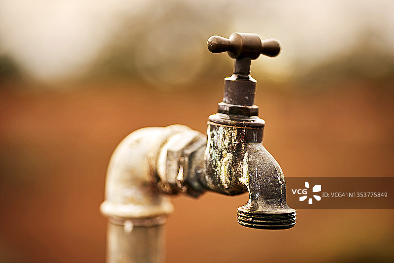 户外水龙头特写，澳大利亚内陆图片素材