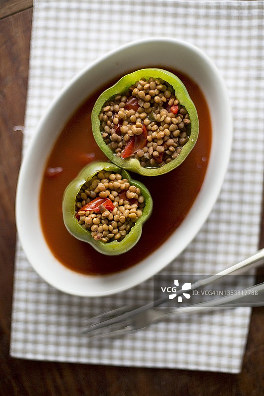 酿扁豆的辣椒图片素材