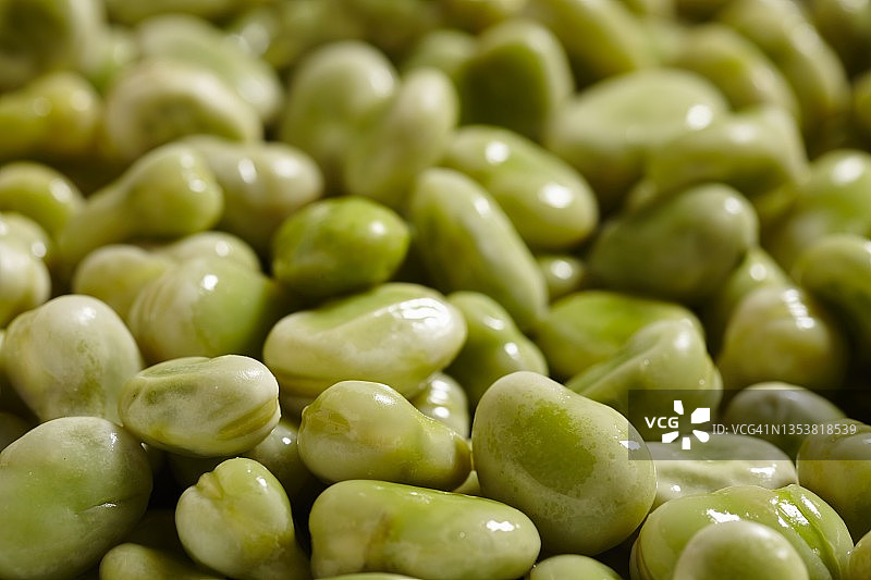 水波蚕豆（特写）图片素材