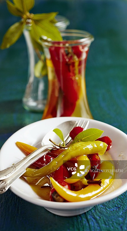 糖醋腌辣椒图片素材