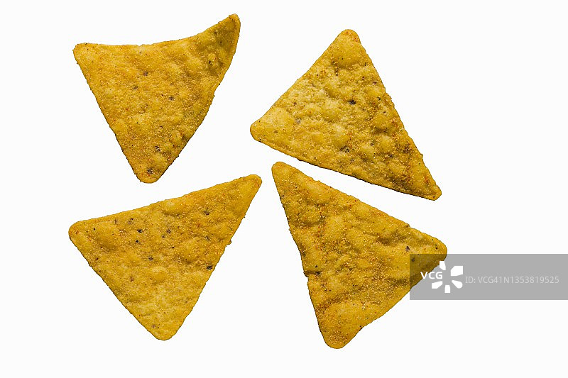 四块带烟熏味的牧场玉米片图片素材