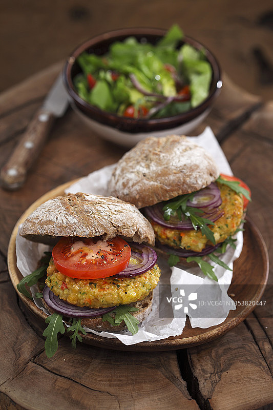 素食汉堡图片素材