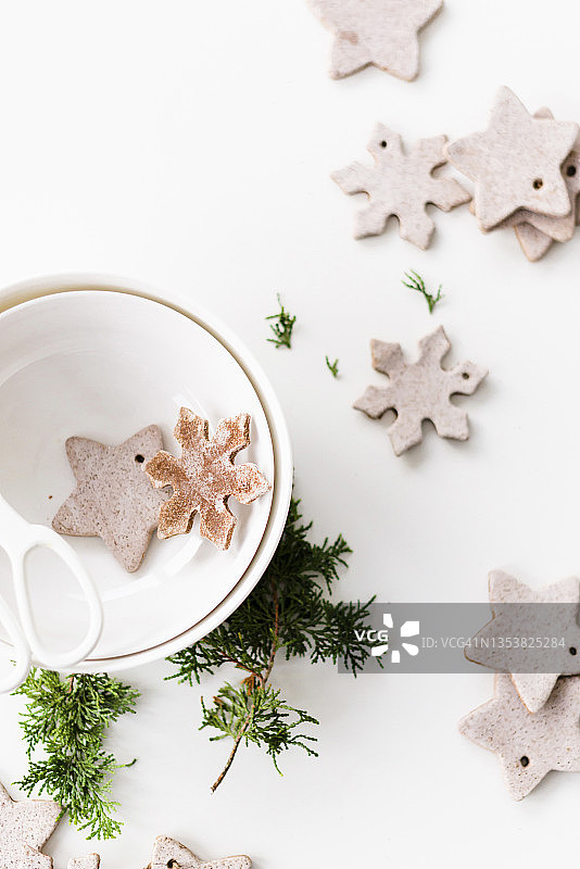 圣诞树姜饼曲奇挂件图片素材