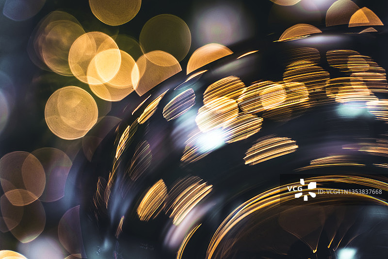 抽象节日散焦发光光斑图片素材