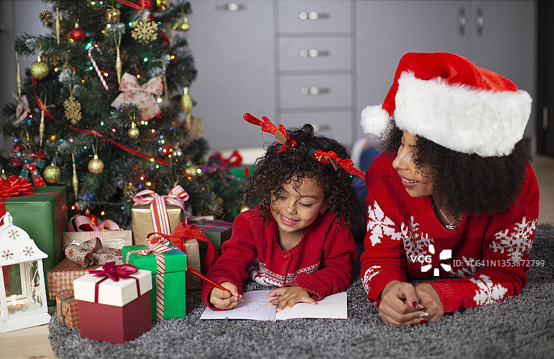 给圣诞老人的信图片素材