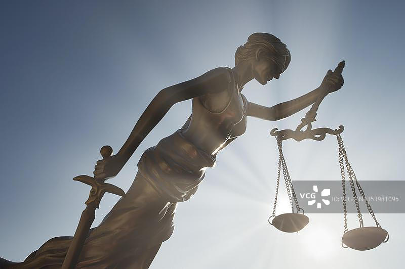 正义女神像，德国巴登-符腾堡州图片素材