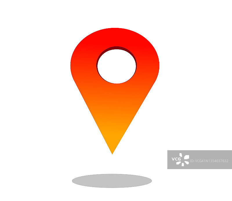 位置标记插画图片素材