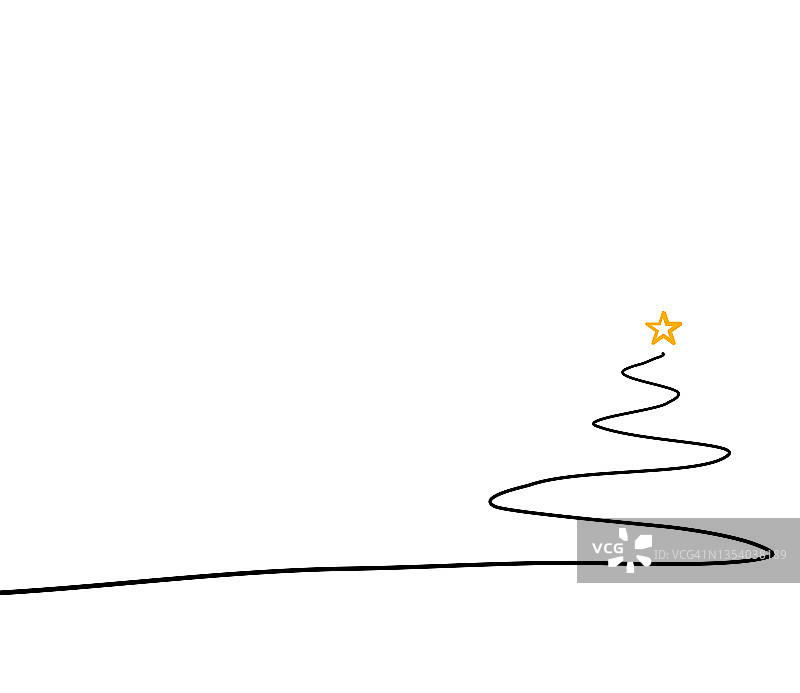 圣诞节日手绘插画图片素材