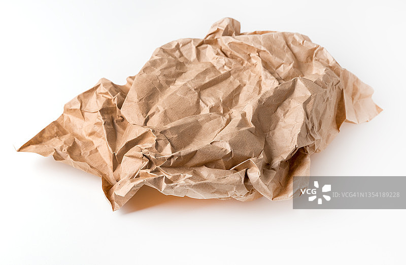 牛皮纸褶皱，米色再生纸图片素材