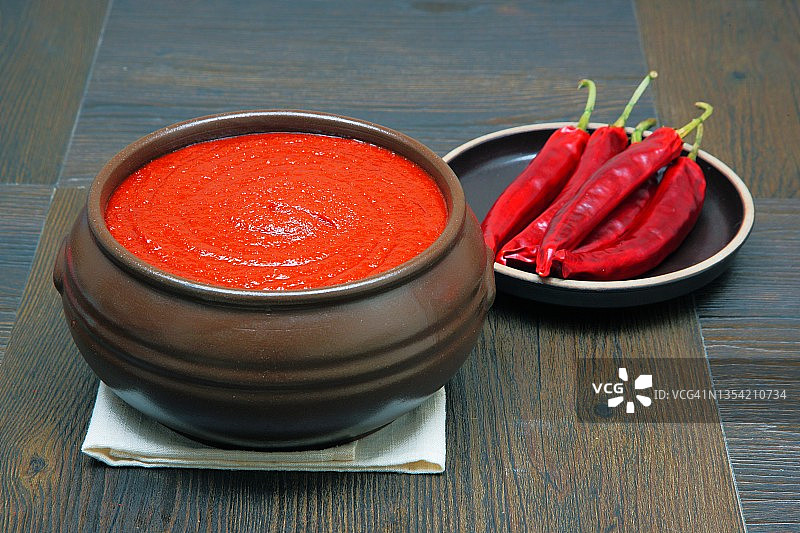 红色辣椒酱图片素材