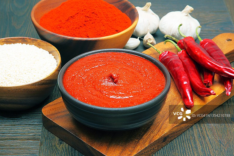 红色辣椒酱图片素材