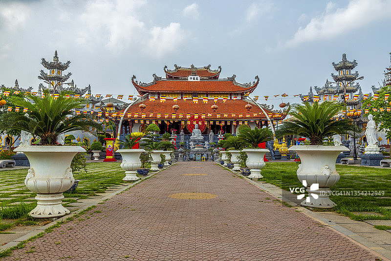 越南海防市草灵寺入口图片素材