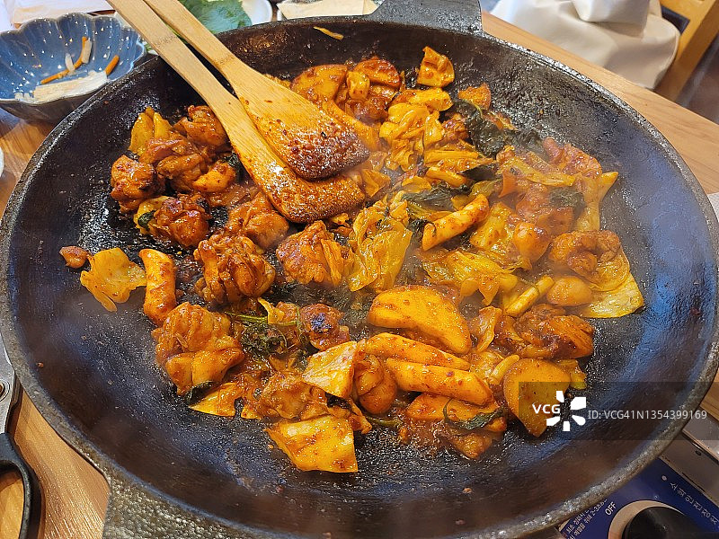 辣炒鸡肉图片素材
