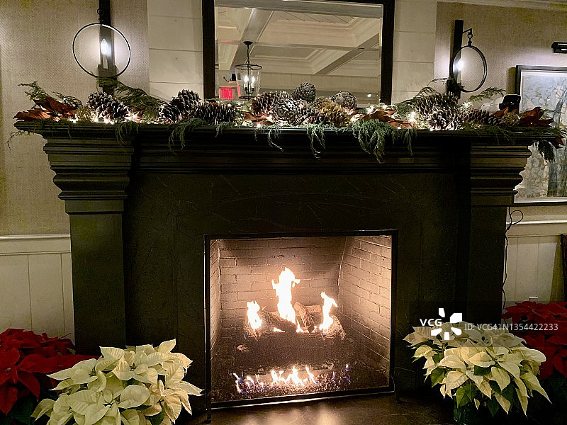 圣诞壁炉图片素材