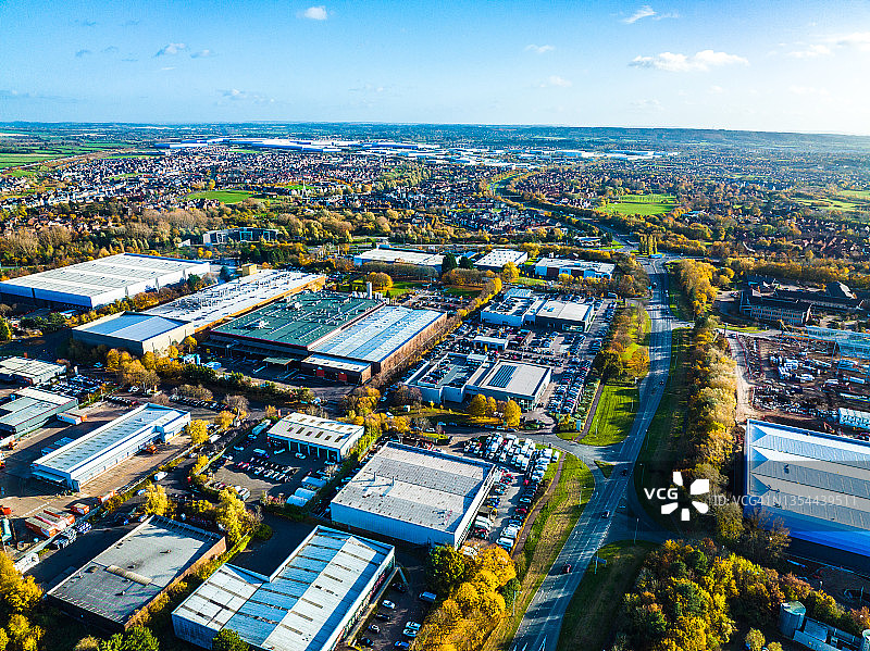 英国米尔顿凯恩斯的仓库图片素材