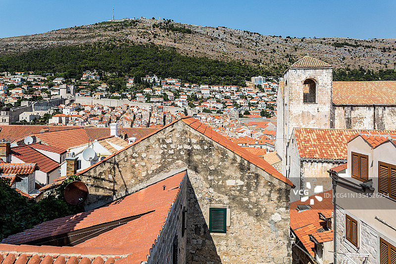 杜布罗夫尼克高处景观图片素材