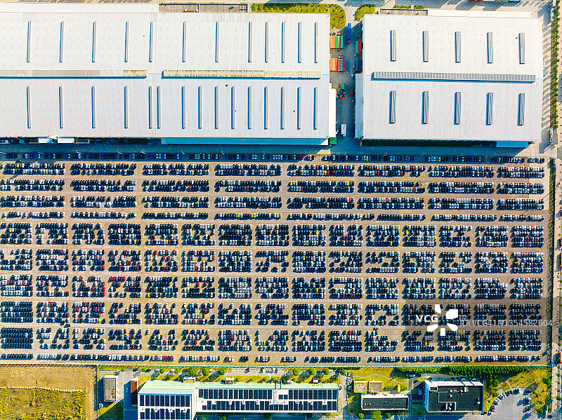 停车场汽车航拍图片素材