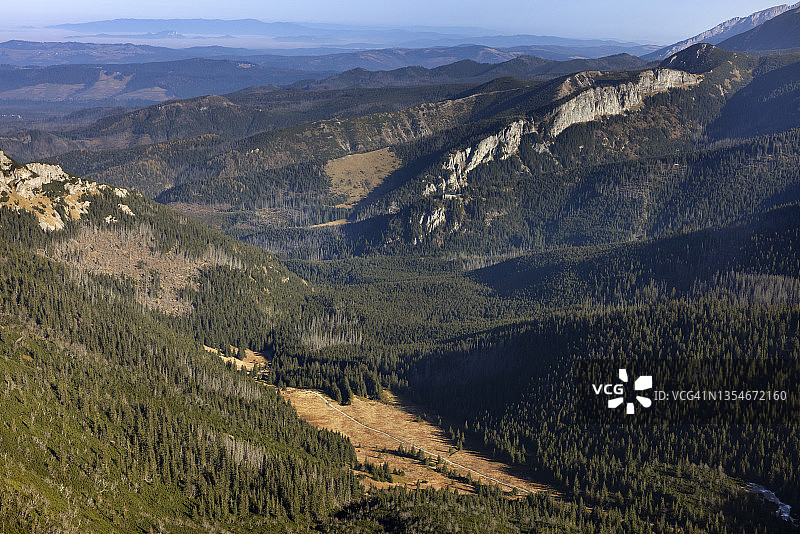 波兰塔特拉山脉康德拉卡山谷风光图片素材