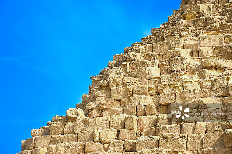 埃及吉萨金字塔建筑细节特写图片素材