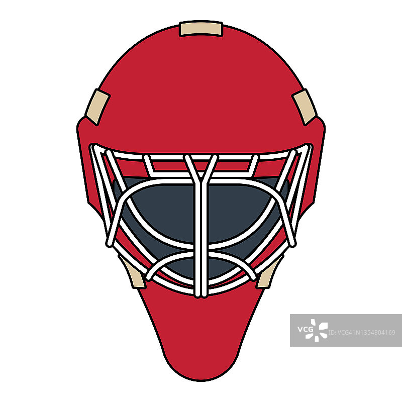 冰球守门员面具图片素材