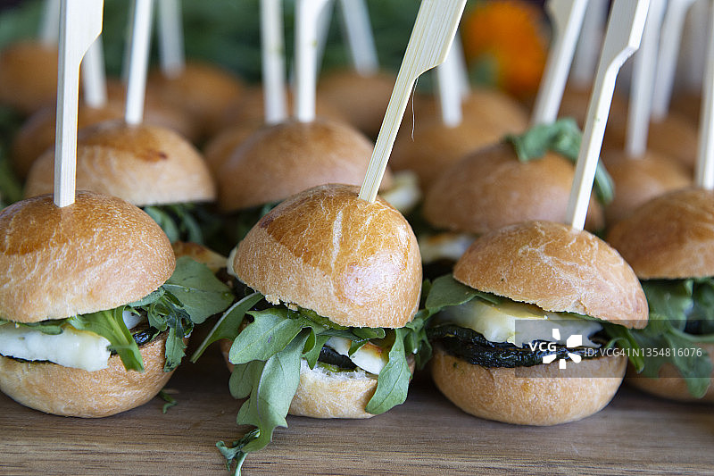 素食小汉堡图片素材