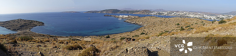 海景帆船全景图片素材