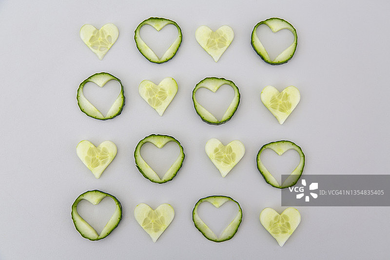黄瓜心图片素材