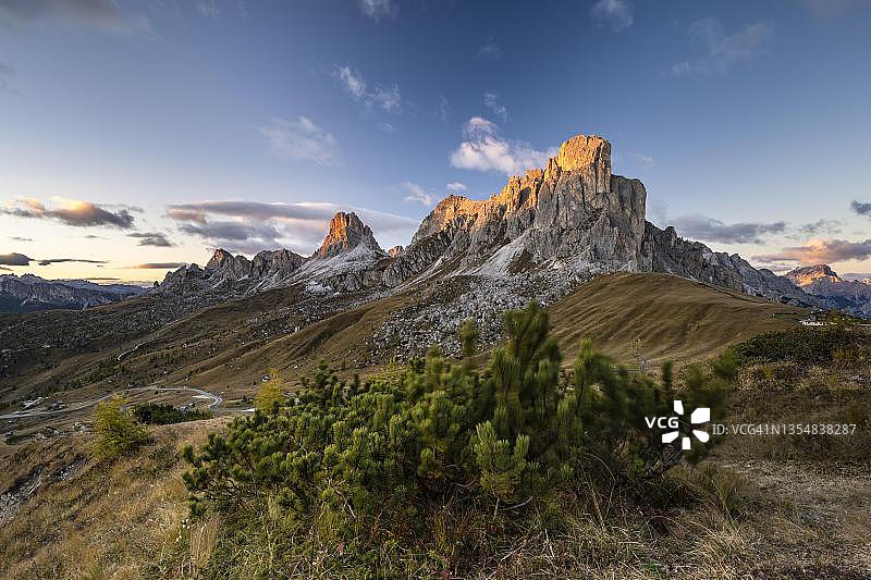 意大利威尼托多洛米蒂山Gusela峰图片素材