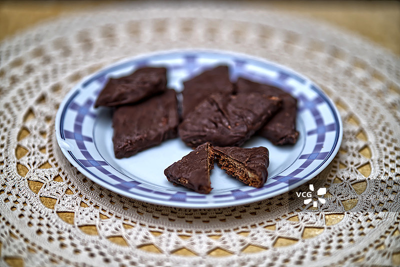 香料糕点和巧克力图片素材