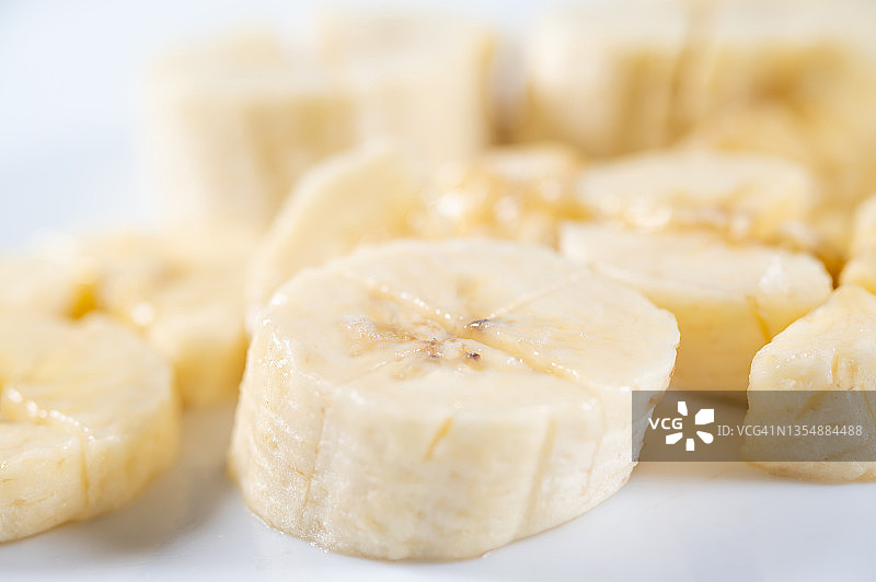 香蕉切片特写图片素材