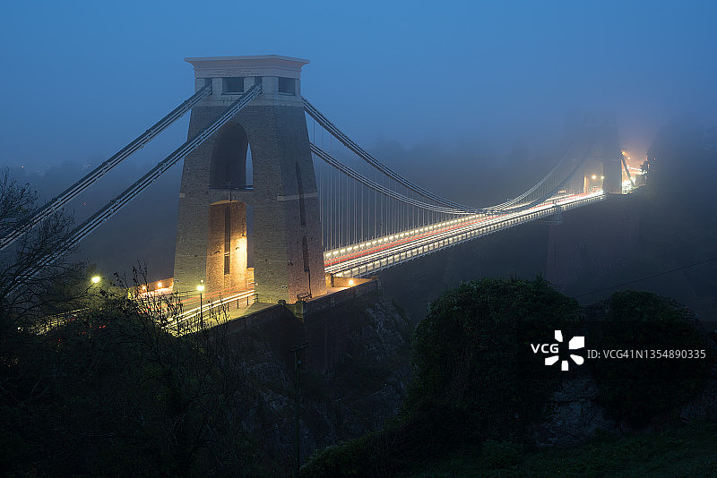 英格兰布里斯托尔克利夫顿悬索桥图片素材