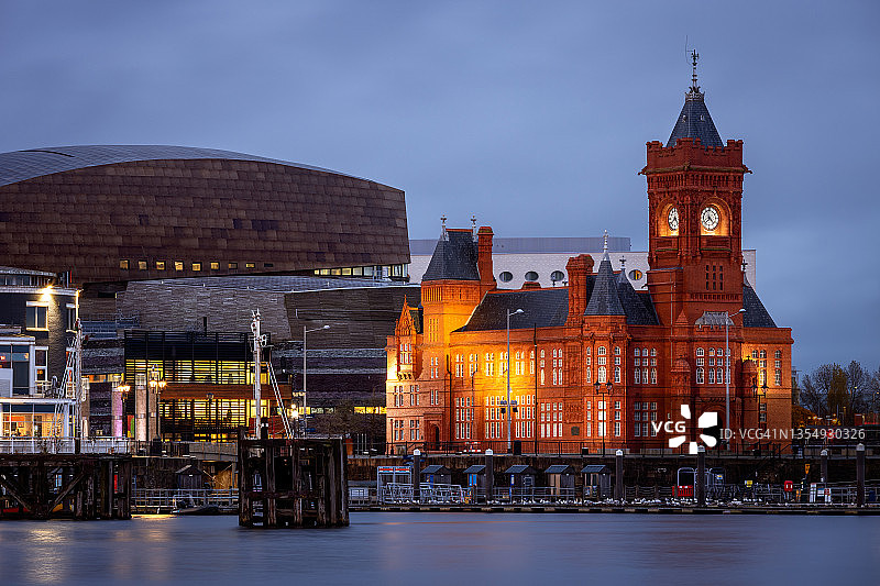 威尔士千禧中心，码头区，卡迪夫湾，卡迪夫，威尔士图片素材