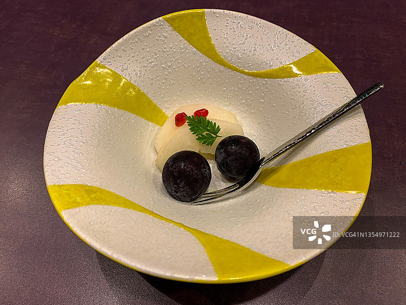 松茸怀石料理甜点图片素材