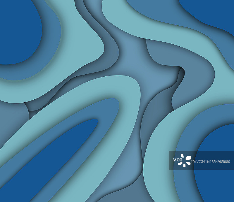 彩色流体剪纸背景图片素材