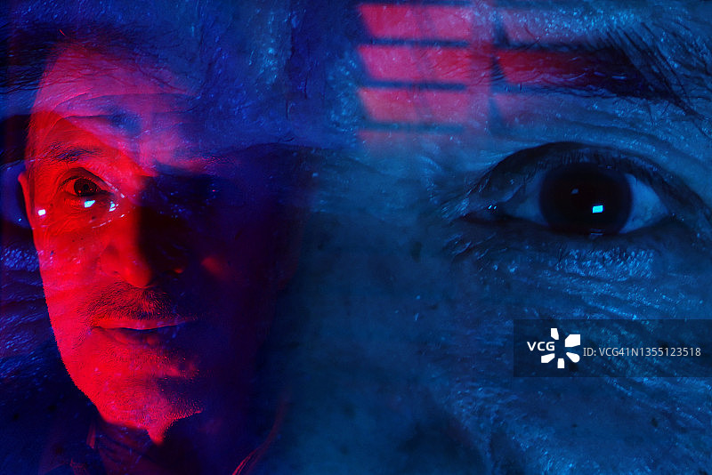 老年男人肖像图片素材