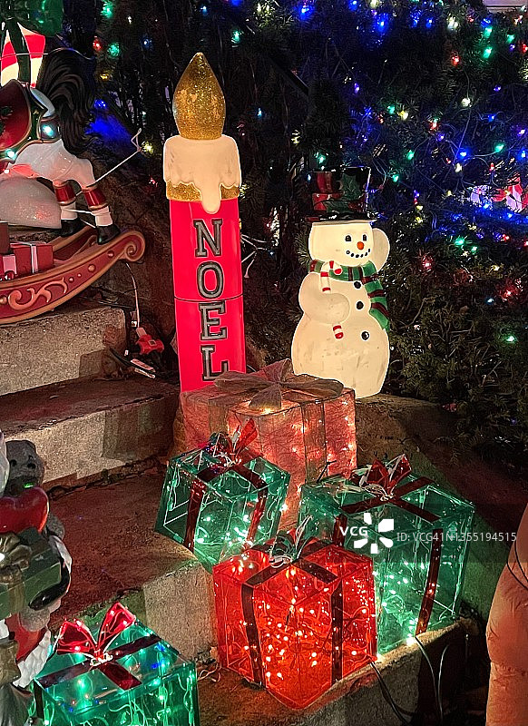 圣诞节装饰的入口图片素材