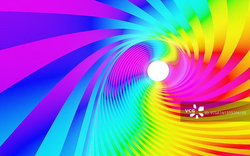 彩虹色螺旋图案图片素材