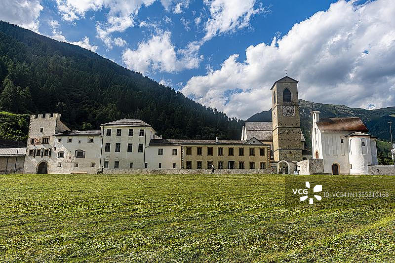 瑞士米斯泰尔圣约翰本笃会修道院，联合国教科文组织世界遗产图片素材